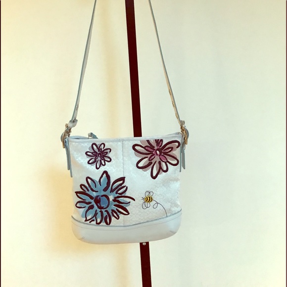 Coach Handbags - SOLD!!  COACH Leather and Fabric Shoulder Bag - FINAL MARKDOWN!!